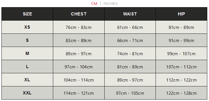 HUUB WOMESN TRI SUIT 24 0 Size Chart